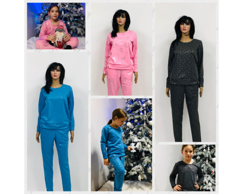 Спортивний костюм мама + дочка Family look