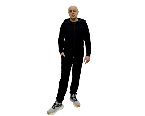 Чорний спортивний костюм чоловічий