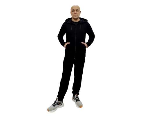 Чорний спортивний костюм чоловічий