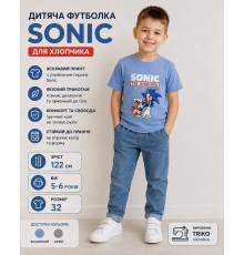 Дитяча футболка Sonic для хлопчика 122 см